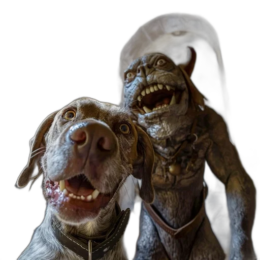 creature, staff, animal, mask transparent PNG cut-out