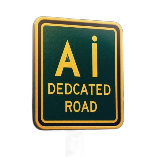 robot, 3d render, green, road transparent PNG cut-out