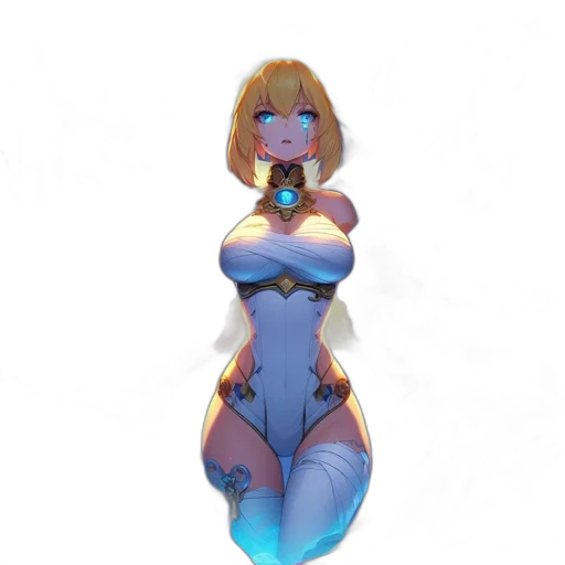 robot, dress, staff, concept art transparent PNG cut-out