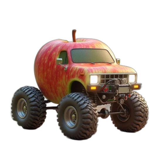 car, robot, weapon, 3d render transparent PNG cut-out
