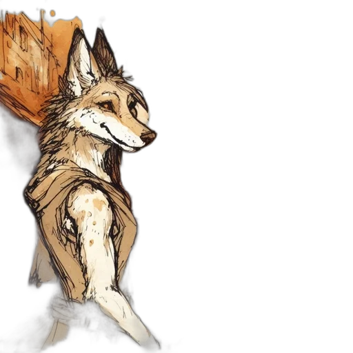 animal, creature, watercolor, concept art transparent PNG cut-out