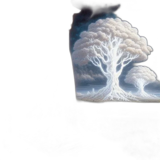 tree, hair, dragon, crown transparent PNG cut-out