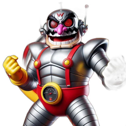 robot, mask, 3d render, concept art transparent PNG cut-out