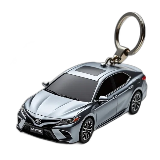 car, 3d render, keychain, key transparent PNG cut-out