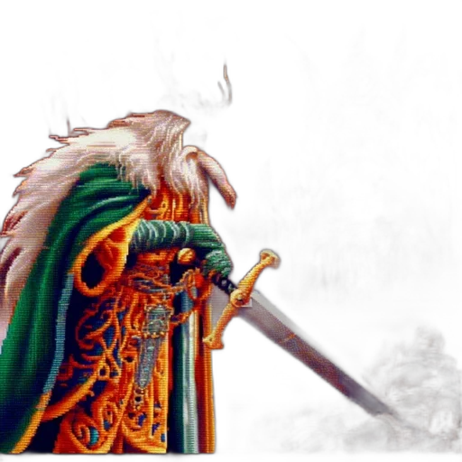 dragon, sword, staff, weapon transparent PNG cut-out