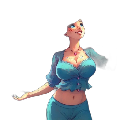 dress, robot, staff, concept art transparent PNG cut-out