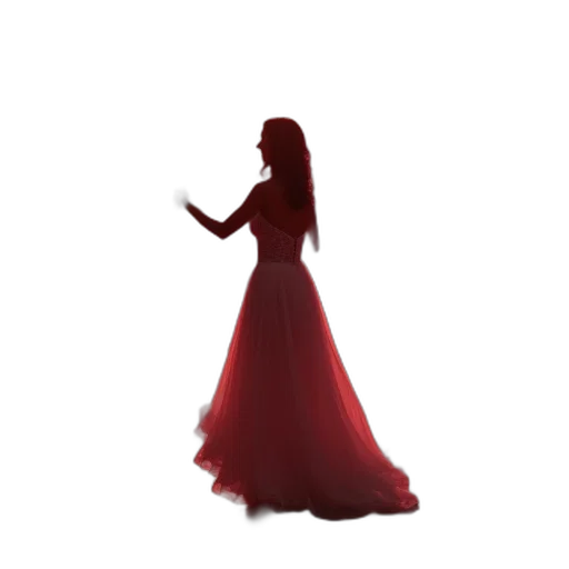 dress, crown, jewelry, staff transparent PNG cut-out