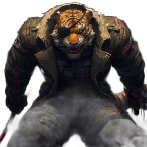 creature, animal, jacket, mask transparent PNG cut-out
