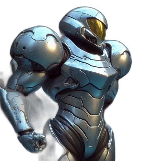 robot, weapon, concept art, 3d render transparent PNG cut-out