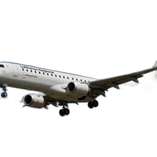 white, lufthansa, airplane, yellow transparent PNG cut-out
