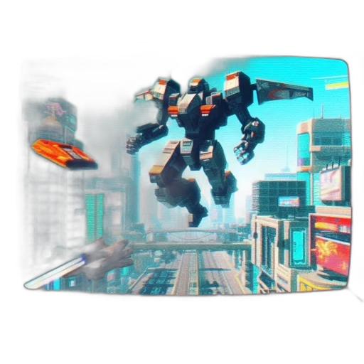 robot, weapon, car, jacket transparent PNG cut-out