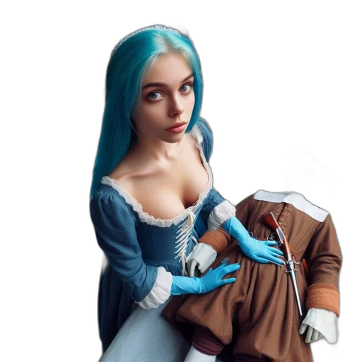 dress, robot, jacket, weapon transparent PNG cut-out