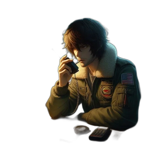 jacket, concept art, pixel art, cyberpunk transparent PNG cut-out