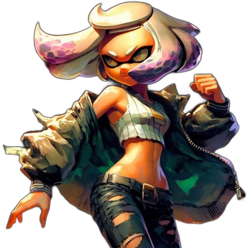 weapon, jacket, staff, concept art transparent PNG cut-out