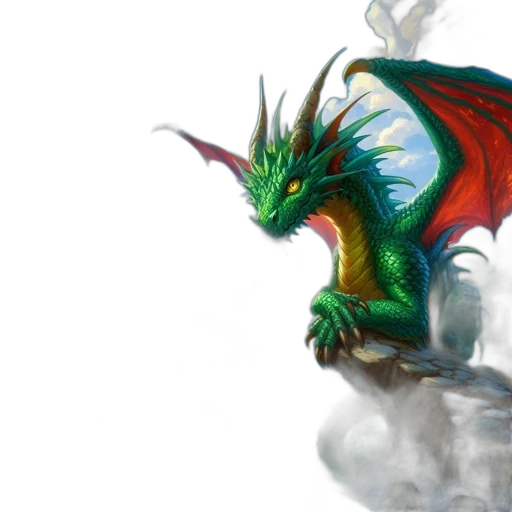 dragon, creature, fantasy art, concept art transparent PNG cut-out