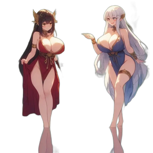 dress, concept art, fantasy art, anime transparent PNG cut-out