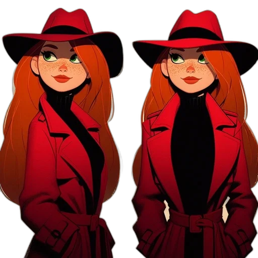 jacket, hat, cartoon, concept art transparent PNG cut-out
