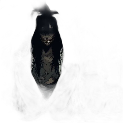 creature, mask, face, hair transparent PNG cut-out