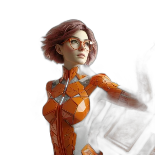 robot, concept art, comic book art, fantasy art transparent PNG cut-out