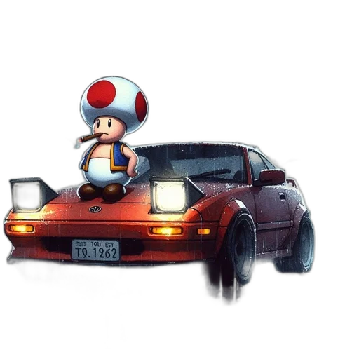 car, hat, weapon, robot transparent PNG cut-out