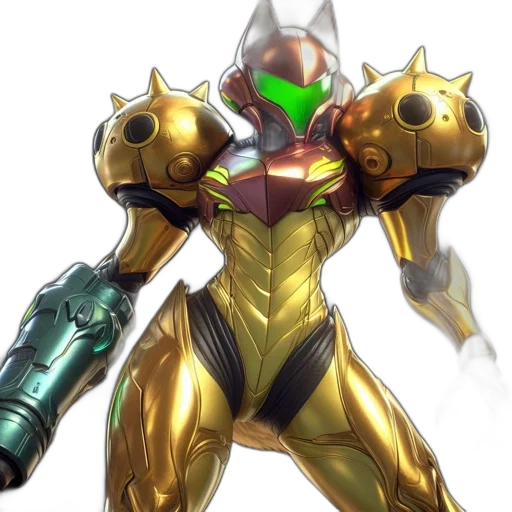 robot, weapon, concept art, 3d render transparent PNG cut-out