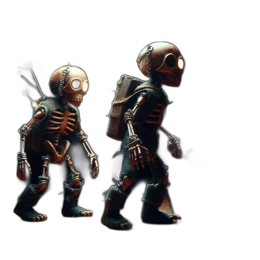 robot, concept art, 3d render, pixel art transparent PNG cut-out