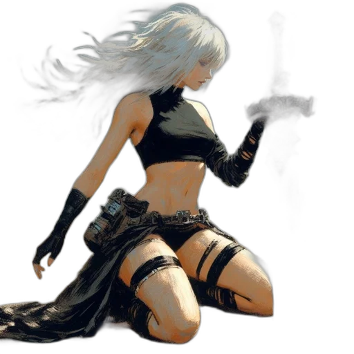 weapon, sword, dress, concept art transparent PNG cut-out