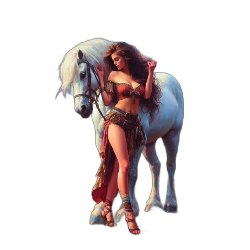 fantasy art, pixel art, concept art, comic book art transparent PNG cut-out