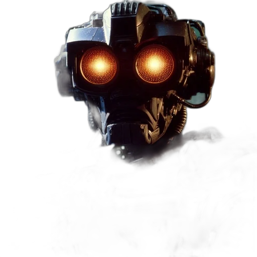 robot, mask, face, creature transparent PNG cut-out