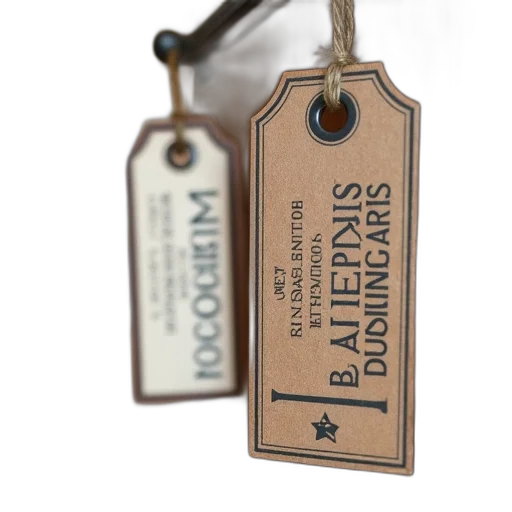 3d render, earth tones, business, label transparent PNG cut-out