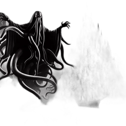 mask, hair, creature, dragon transparent PNG cut-out