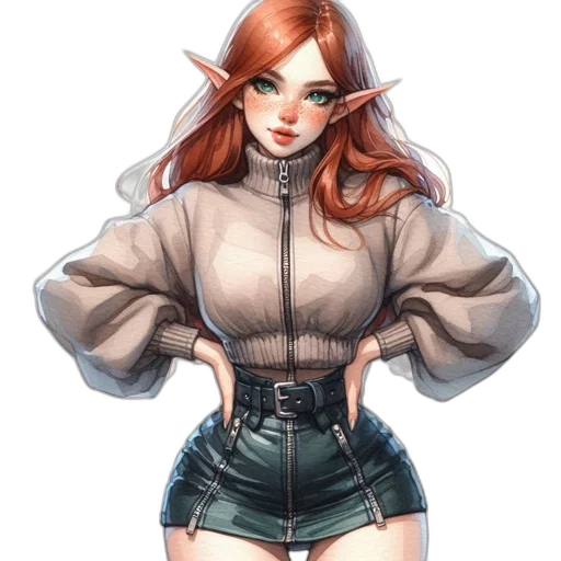 jacket, dress, staff, face transparent PNG cut-out