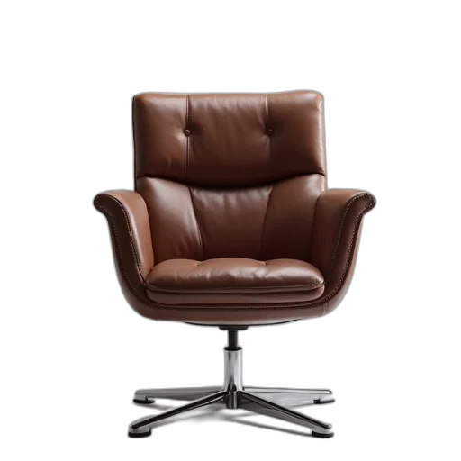 furniture, 3d render, leather, executive transparent PNG cut-out