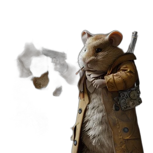 animal, jacket, weapon, concept art transparent PNG cut-out