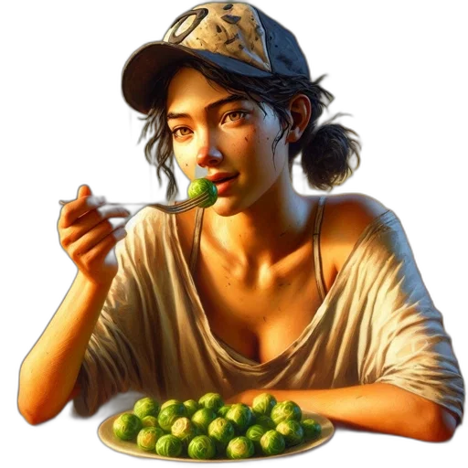 food, jewelry, face, photorealistic transparent PNG cut-out