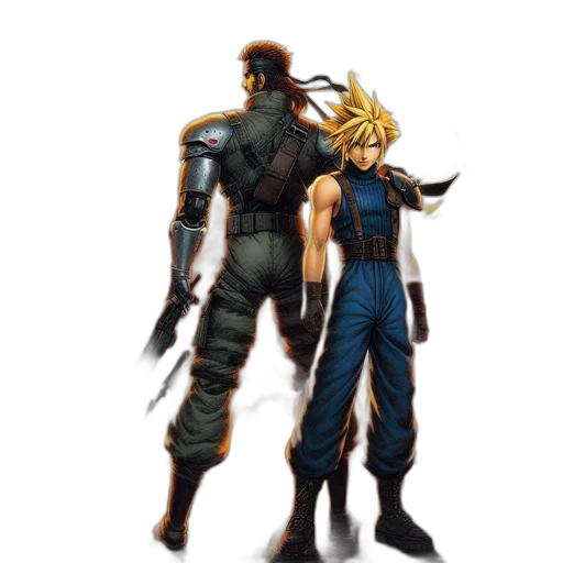 concept art, comic book art, pixel art, fantasy art transparent PNG cut-out