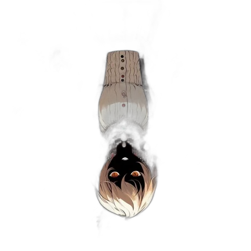 mask, hair, shoes, jewelry transparent PNG cut-out