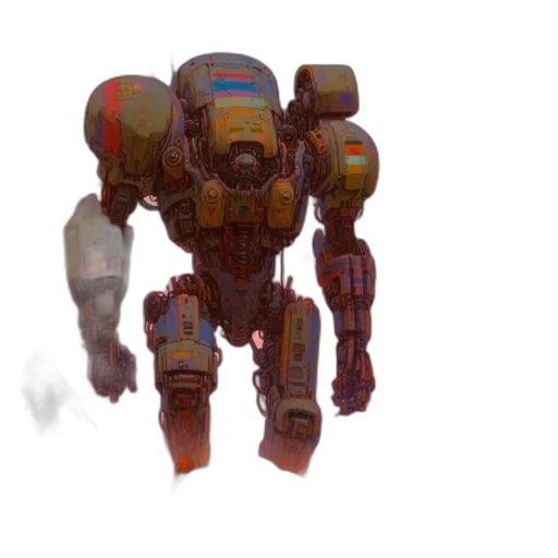 robot, weapon, creature, staff transparent PNG cut-out
