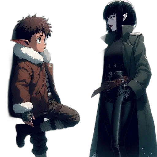 jacket, concept art, anime, comic book art transparent PNG cut-out