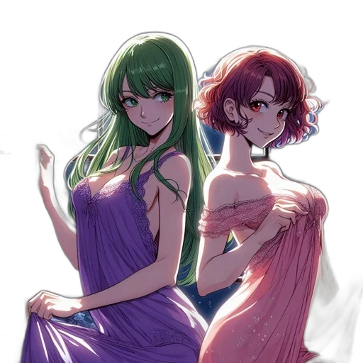 dress, crown, anime, concept art transparent PNG cut-out