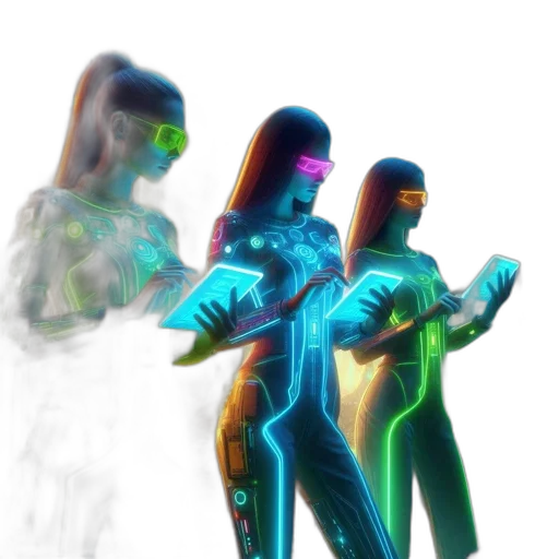 jacket, robot, staff, concept art transparent PNG cut-out
