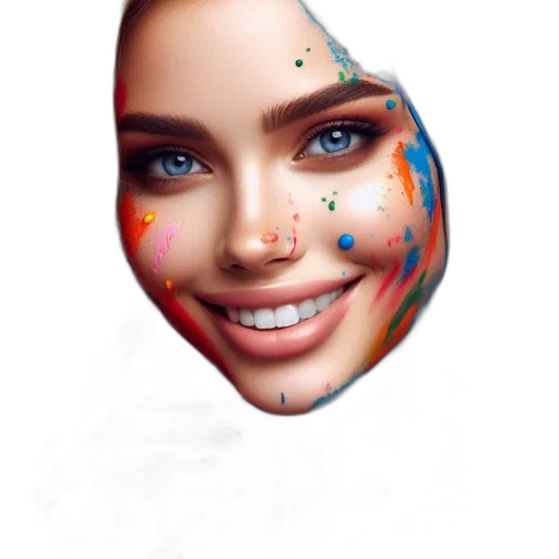face, mask, jewelry, crown transparent PNG cut-out