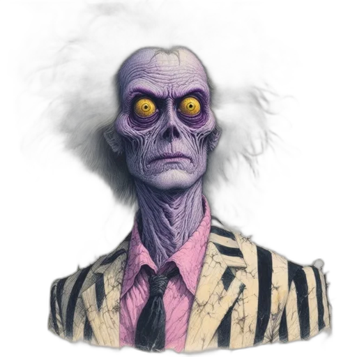 creature, face, mask, jacket transparent PNG cut-out