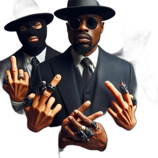 concept art, three, men, formalwear transparent PNG cut-out