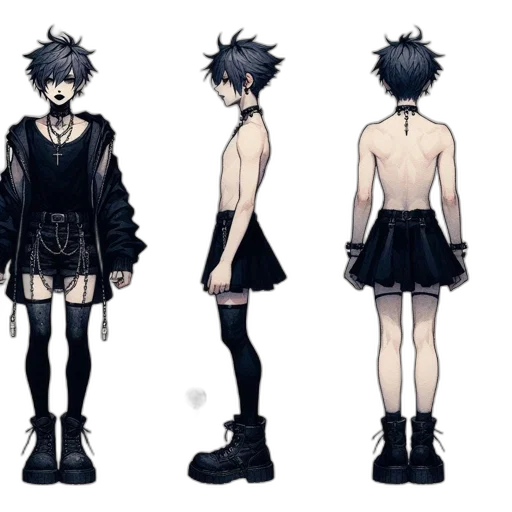 dress, jacket, creature, concept art transparent PNG cut-out