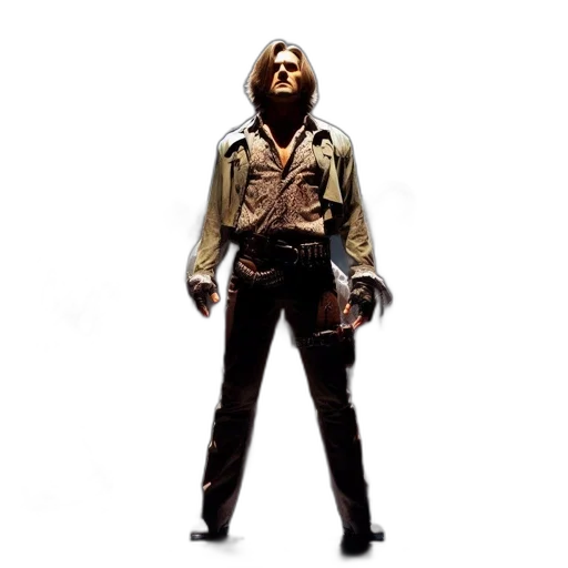 jacket, concept art, central, man transparent PNG cut-out