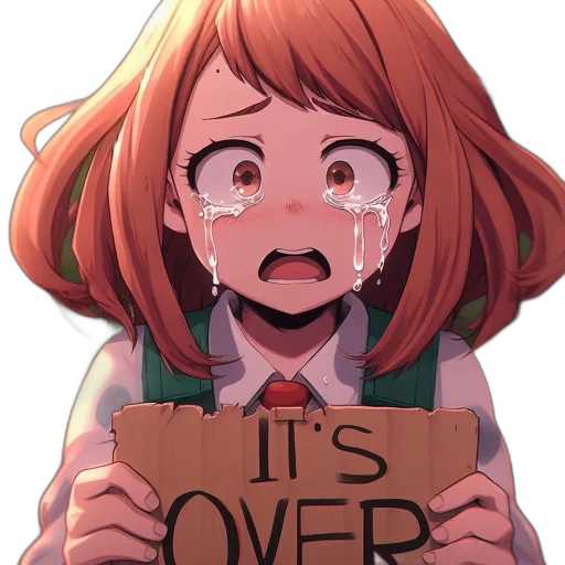 anime, emotional, cartoon, character transparent PNG cut-out