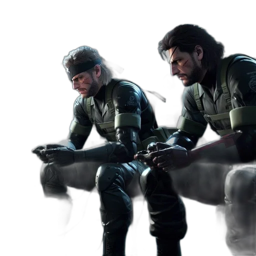 concept art, 3d render, two, iconic transparent PNG cut-out