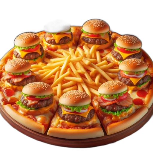 food, crown, weapon, 3d render transparent PNG cut-out