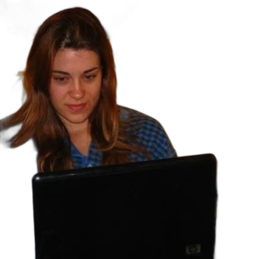 staff, face, woman, long transparent PNG cut-out